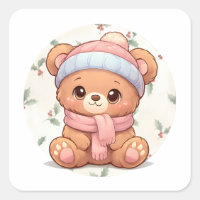 Cute Kawaii Teddy Bear Sticker