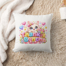 Cute Kawaii Thank a Bunch Cat Name Pastel Pink Flo