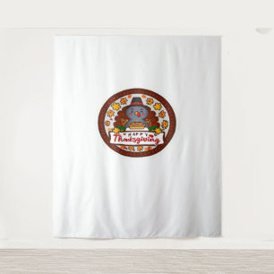 Cute Kawaii Turkey - Happy Thanksgiving Classic T- Tapestry