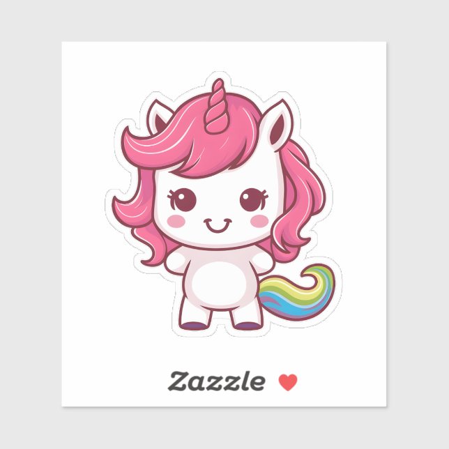 Cute Kawaii Unicorn - Adorable Magical Creature De (Sheet)