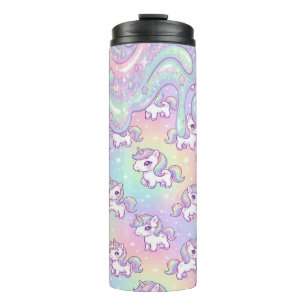 Cute Kawaii Unicorn Pastel Rainbow Magical Thermal Tumbler