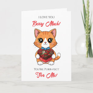 Cute Kawaii Valentine's Day Puns Card