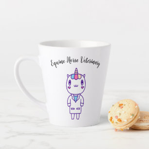 Cute Kawaii Veterinarian Humour Animal Care Funny Latte Mug