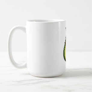 Cute Kawaii Winking Avocado with Glasses Coffee Mug
