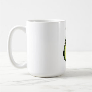 Cute Kawaii Winking Avocado with Glasses Coffee Mug