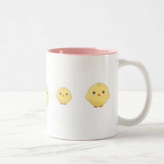 Cute kawaii yellow chick mug (Right)