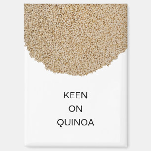 Cute Keen on Quinoa Refrigerator Magnet