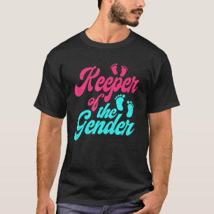 Cute Keeper Of Gender - Baby Reveal Party T-Shirt