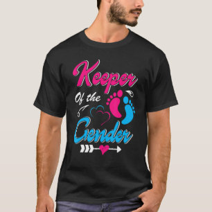 Cute Keeper Of Gender Tee  Baby Reveal Mother's Da