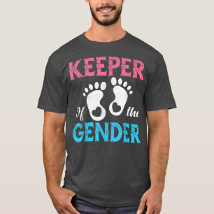Cute Keeper of the Gender - Gender Reveal Party Id T-Shirt