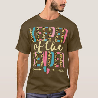 Cute Keeper of the Gender Leopard Gender Reveal Pa T-Shirt