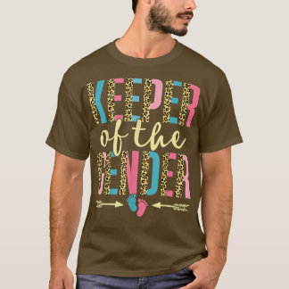 Cute Keeper of the Gender Leopard Gender Reveal Pa T-Shirt