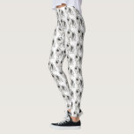 Cute Keeshond Cartoon Dog Pattern Keesies Novelty Leggings<br><div class="desc">Keeshond Lover's Leggings. Show off your love for Keesies in comfort and style with these fun patterned leggings. Perfect for the gym, yoga, or relaxing at home with your fluffy friend. These novelty print leggings make a fun gift for Kees lovers. Visit Jenn's Doodle World for even more dog breed...</div>