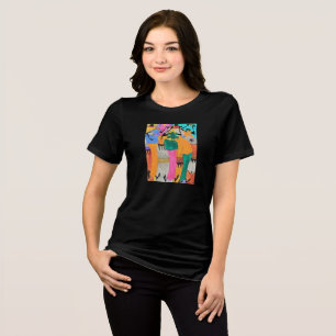 Cute Kenyan Art summer Joy Dance Tri-Blend Shirt