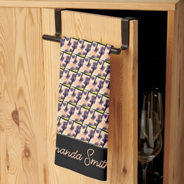 Cute Kenyan Leopard Pattern Tea Towel (Thirds Fold)