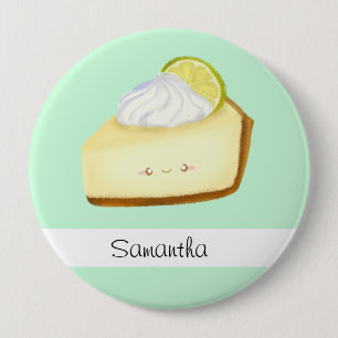 Cute Key Lime Pie 10 Cm Round Badge