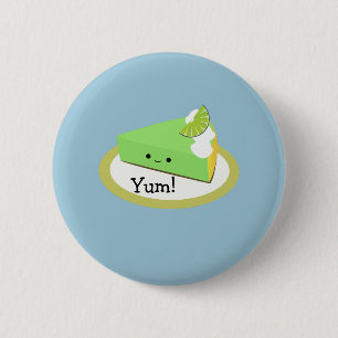Cute Key Lime Pie 6 Cm Round Badge