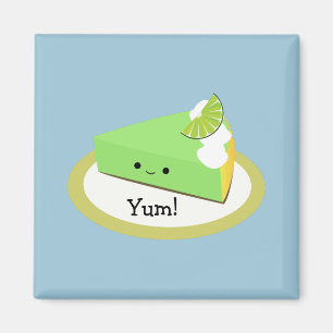 Cute Key Lime Pie Magnet