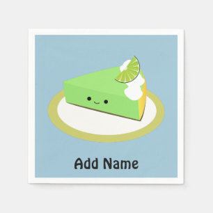 Cute Key Lime Pie Napkin