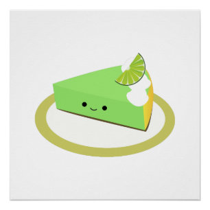 Cute Key Lime Pie Poster