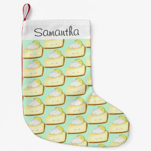 Cute Key Lime Pie Small Christmas Stocking