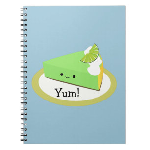 Cute Key Lime Pie Spiral Notebook