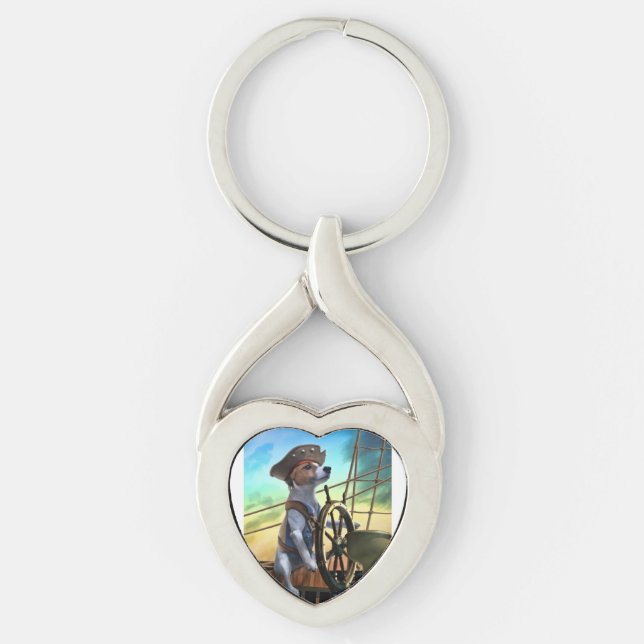 cute key ring for dog lovers (Front)