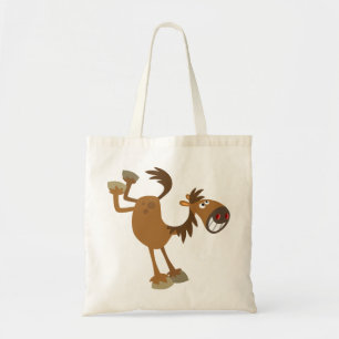 Cute Kicking Cartoon Horse Bag