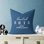 Cute Kid Birth Year Limited Edition Rainbow Pastel Cushion<br><div class="desc">Introducing our adorable custom Cute Kids Birth Year Limited Edition Rainbow Pastel Throw Pillow! This modern and fun pillow is the perfect addition to any child's bedroom or play area as it features a colourful rainbow design in pastel shades that will brighten up any space. But what makes this pillow...</div>