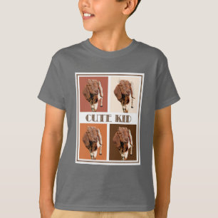 Cute Kid - Block Art T-Shirt