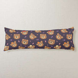 Cute Kid Mum Dad Baby Bear Bedding Body Cushion