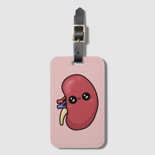 Cute Kidney - Human Biology Luggage Tag (Front Vertical)