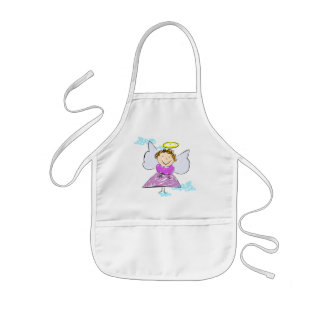 Cute Kids Angel Apron for Crafts or Cooking