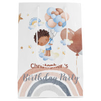 Cute kids Balloon African american boys Birthday