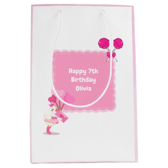 Cute Kids Birthday Party Gift Bag (Front)
