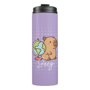 Cute Kids Capybara School Thermal Tumbler