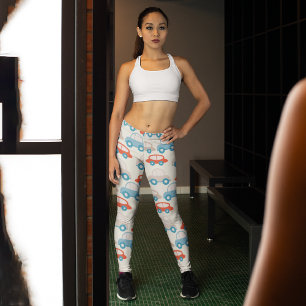 Cute Kids Cars  Capri Leggings