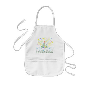Cute Kids Christmas Apron for Cookie Baking