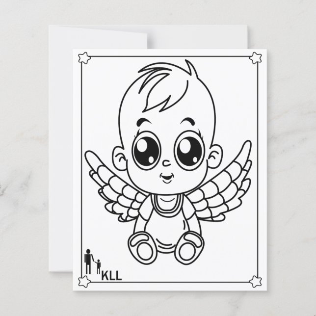 Cute kids colouring pages (Front)