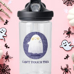 Cute Kids Dancing Ghost Water Bottle<br><div class="desc">This cute kids water bottle features a dancing ghost illustration logo with text reading "can't touch this".  Fun for school,  sports,  or Halloween!</div>