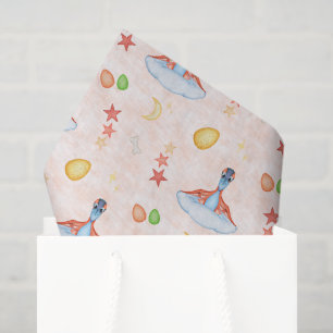 Cute Kids Dino Birthday Dinosaur Tissue Paper