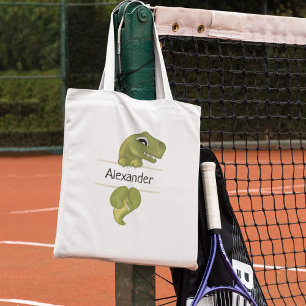 Cute Kids Dinosaur Personalised Tote Bag