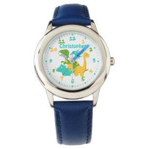 Cute Kids Dinosaur Personalised Watch