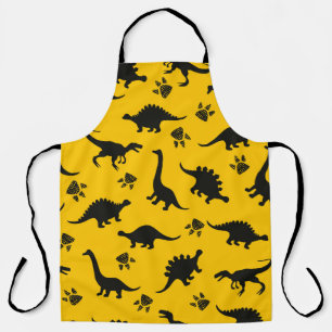 Cute kids dinosaurs pattern Colorful dinosaurs on  Apron