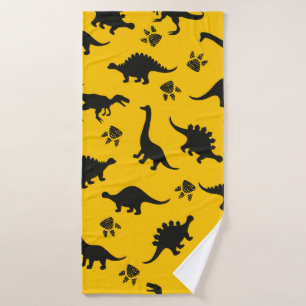 Cute kids dinosaurs pattern Colorful dinosaurs on  Bath Towel
