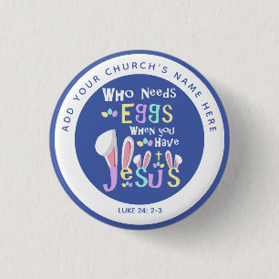 Cute Kids Easter Welcome Gifts - Church Visitors 3 Cm Round Badge