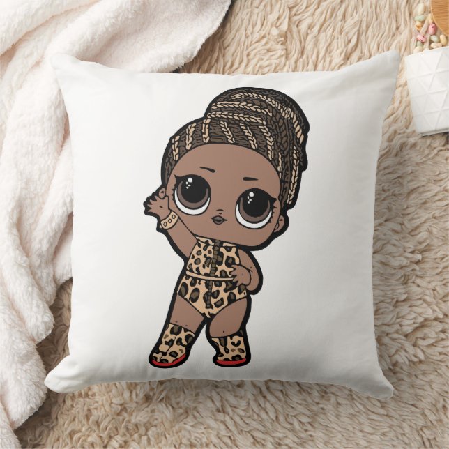 Cute Kids Fashion Delight - Tiger print jumpsuit Cushion (Blanket)