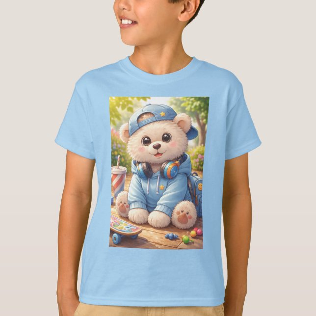 Cute Kids Graphic T-Shirt | Soft & Fun Everyday Te (Front)