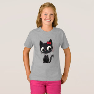 Cute Kids Grey T-Shirt with Adorable Illustration