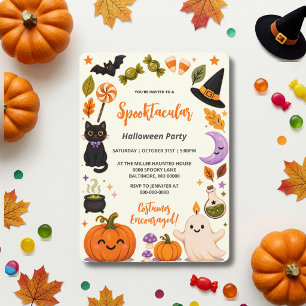 Cute Kids Halloween Costume Party  Invitation